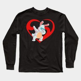 dab it rabbit Long Sleeve T-Shirt